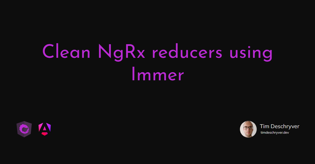 Clean NgRx reducers using Immer