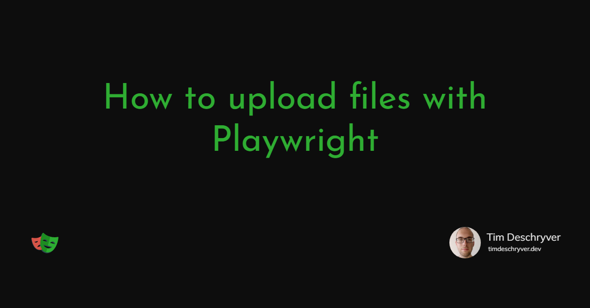 How to upload files with Playwright