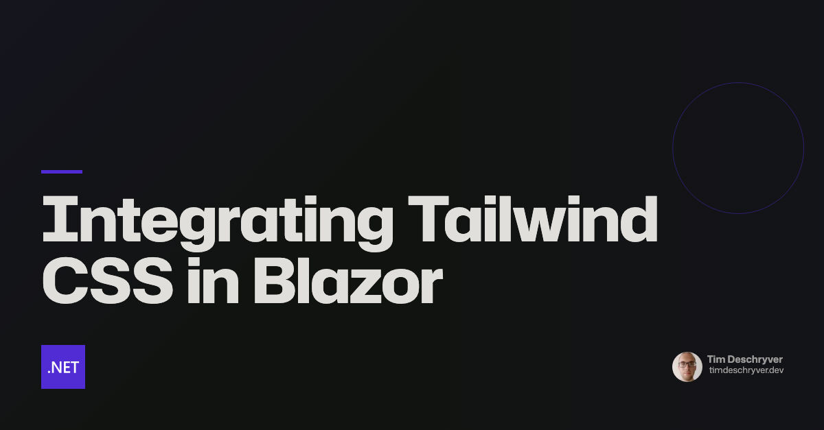 Integrating Tailwind CSS in Blazor