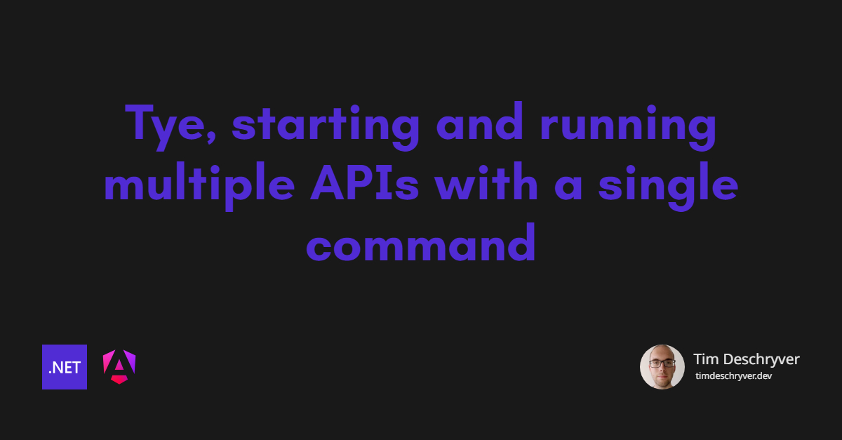 Tye, starting and running multiple APIs with a single command