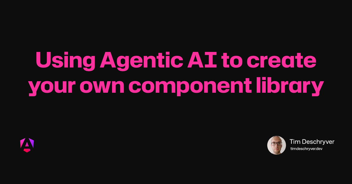 Using Agentic AI to create your own component library